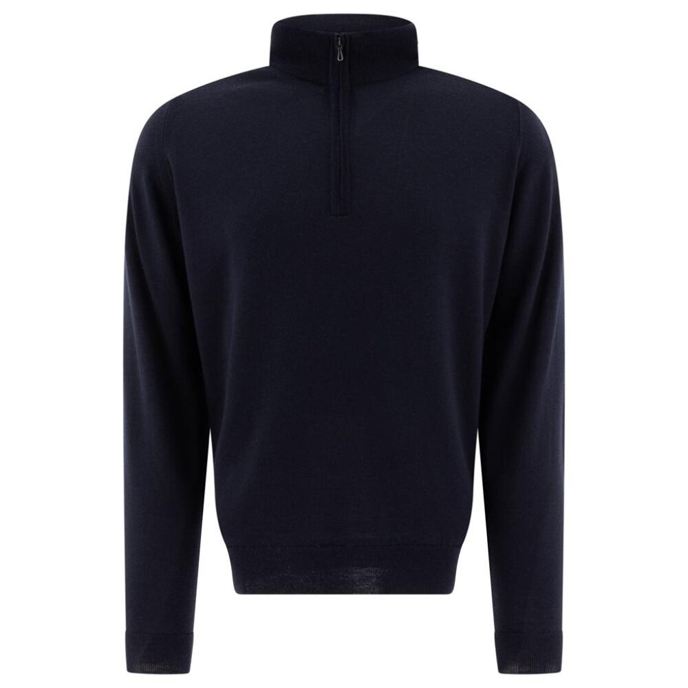 John Smedley Merino Wool Tapton Half-Zip Sweater Tag Size M Men